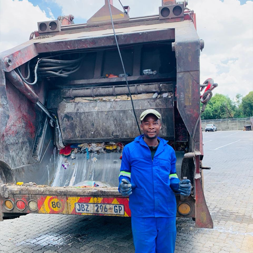Malibongwe Services team and machinery at work