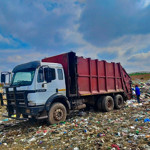 Fleet and equipment ready for collection and disposal